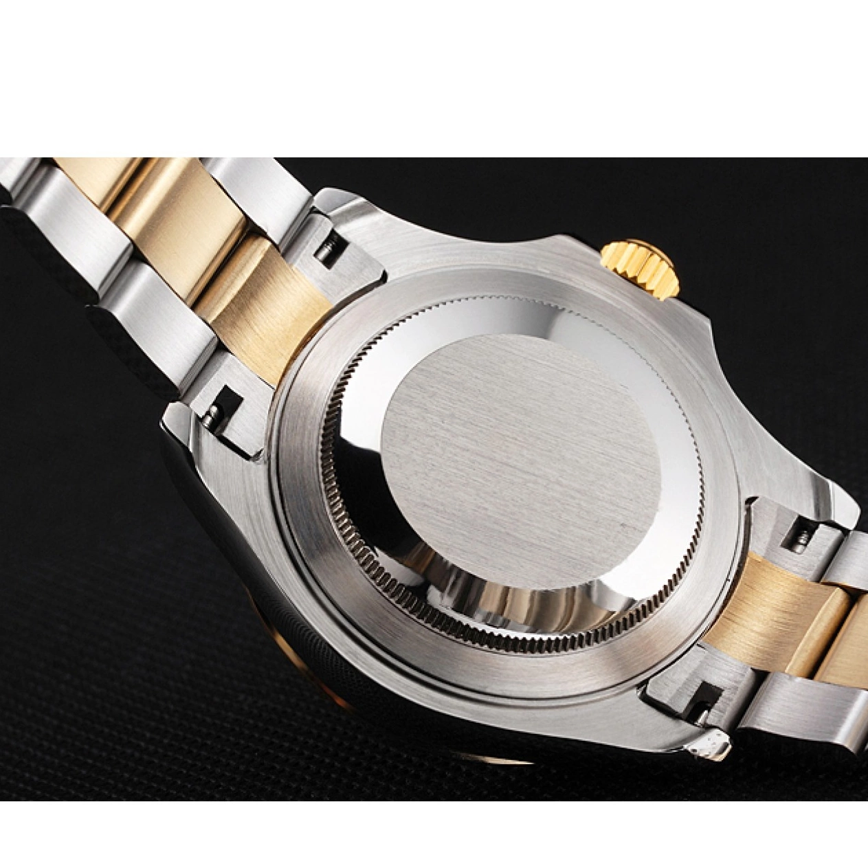Aaa replica watch Yacht-Master Case Dial Swiss Bezel Gold Tone Steel Dial Two Gray Stainless Rolex 0723
